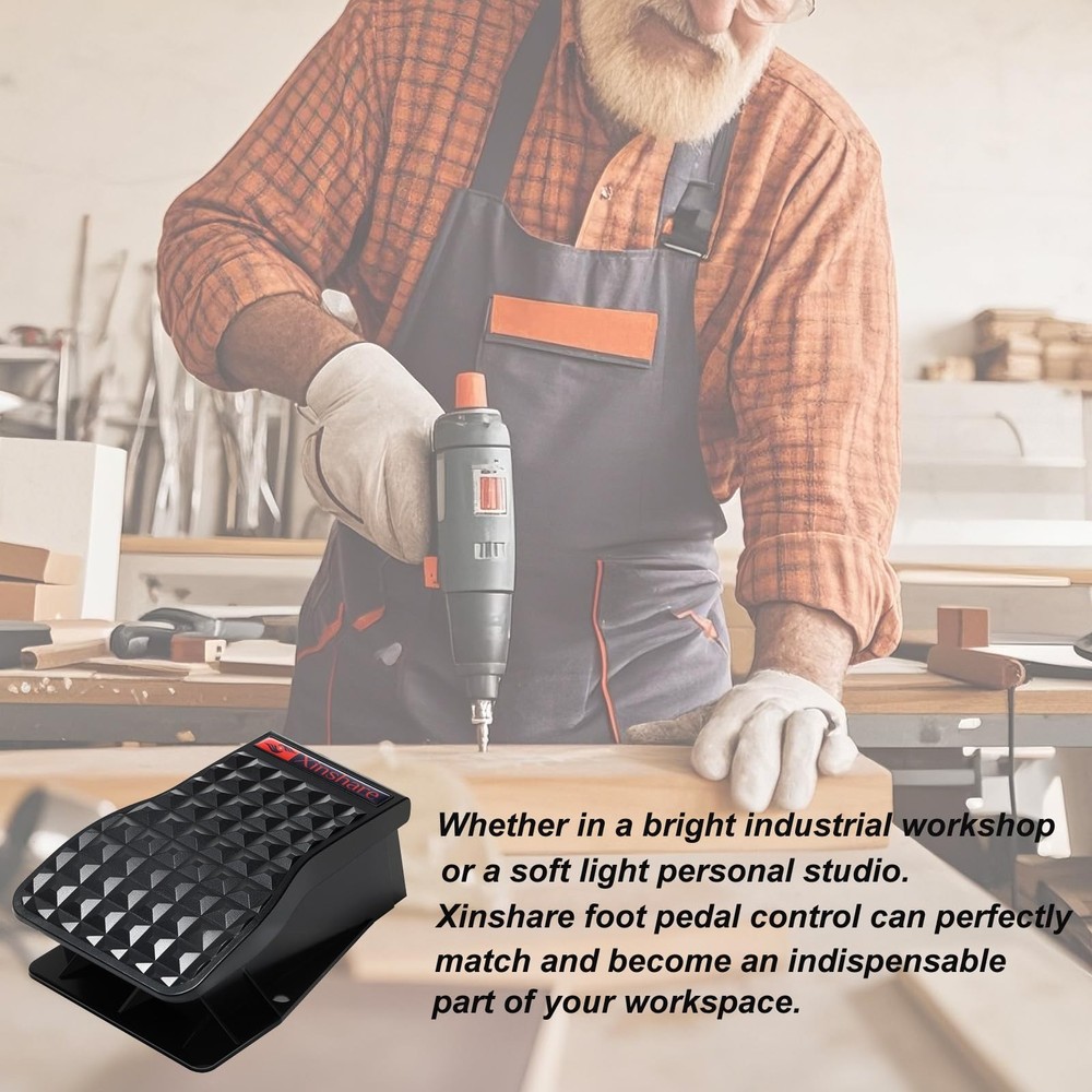 Xinshare Foot Pedal Control Power Switch for Rotary Tools, Variable Speed...