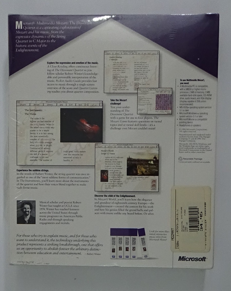 Microsoft Multimedia Mazart Interactive Musical Exploration #849