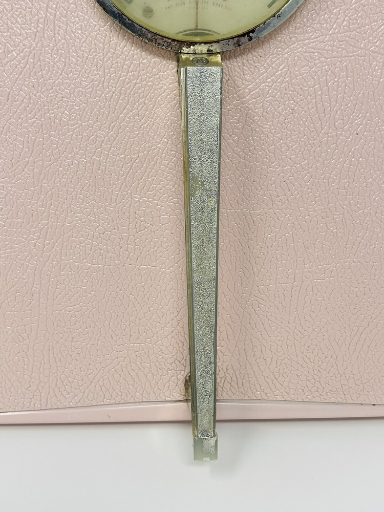 Vintage Mid-Century Detecto Auto Zero Pink Bathroom Scale Handle Works READ
