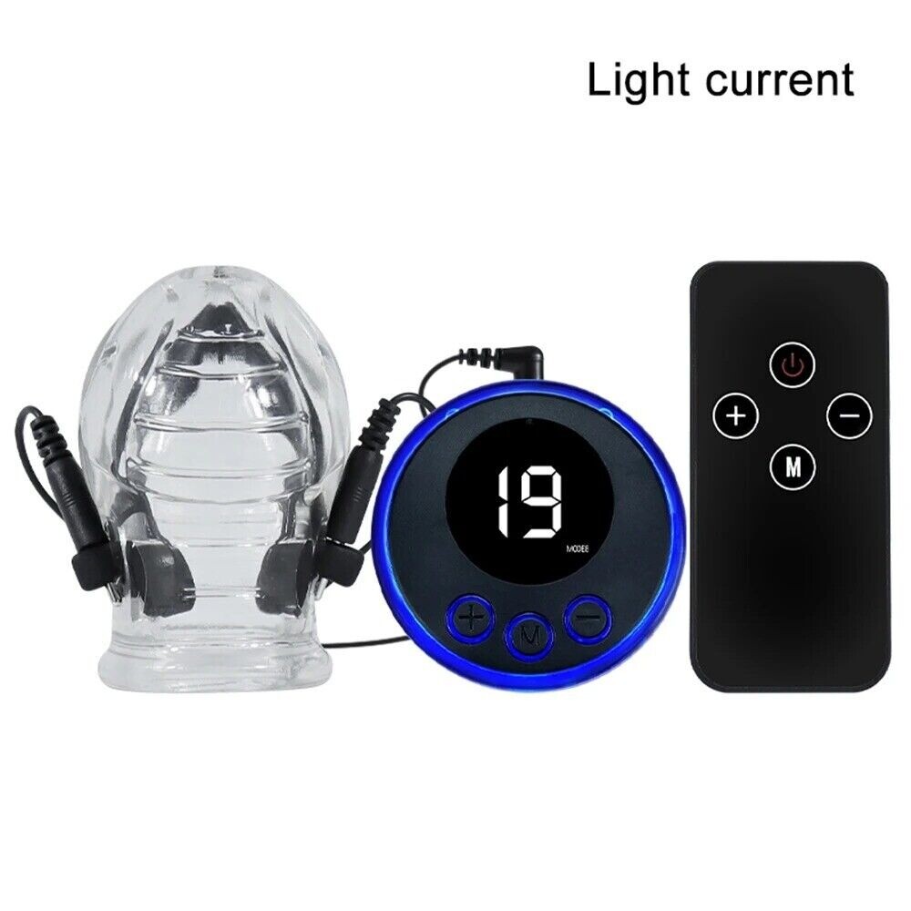 Electric-Male Penis Extender Trainer Enlargement-Delay Ejaculation Glans Sleeve