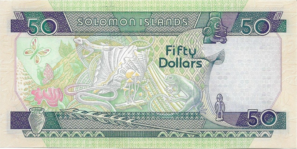 SOLOMON ISLANDS 2001 50 Dollars A/25 P24 UNC