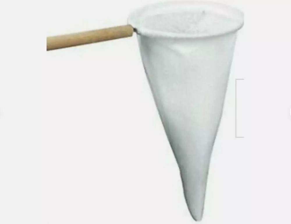 Cloth coffee strainer.Wood Handle with metal ring ( 3 Pack )