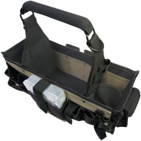 Clc Work Gear 1530 Tool Tote, Polyester, 42 Pockets, Black, 15" Height