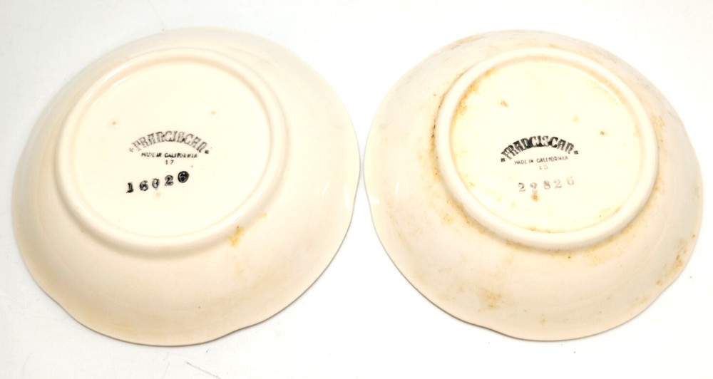 Lot of two apple themed Franciscan plates for replacement