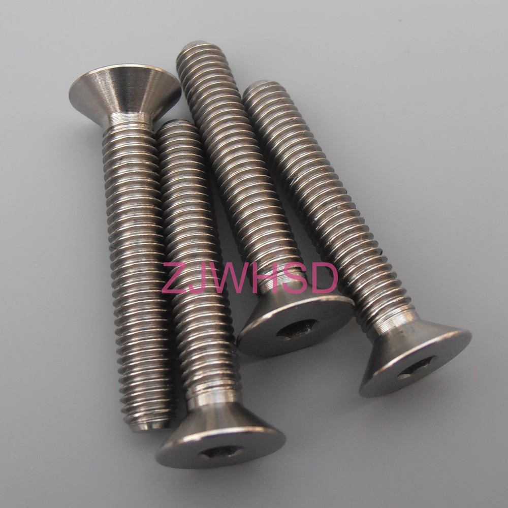 4pcs M5 x 30 mm Ti Titanium Screw Bolt Allen Hex Socket Flat Head AerospaceGrade
