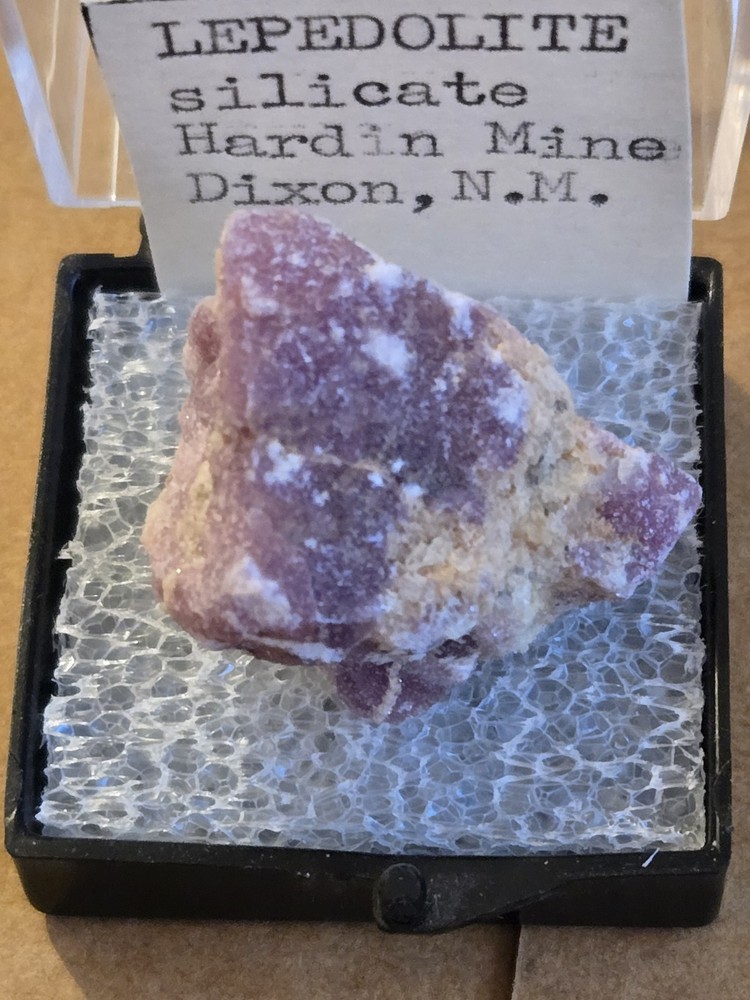 Beautiful Lepidolite thumbnail specimen