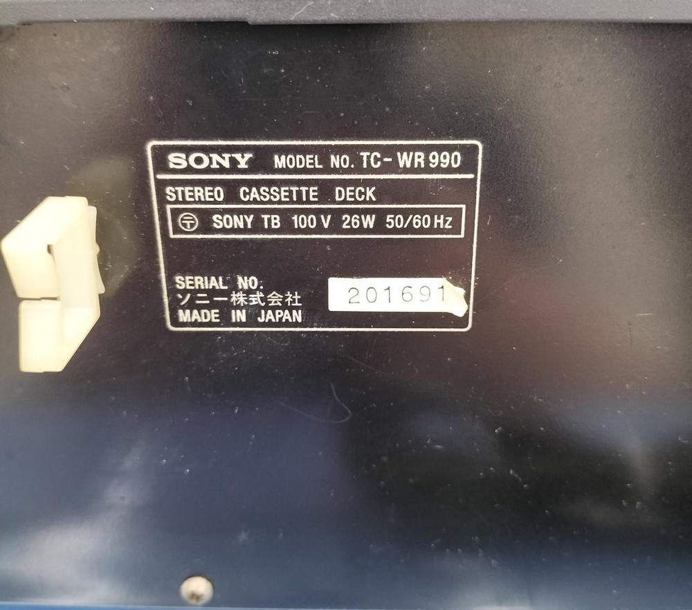 SONY TC-WR990 cassette deck