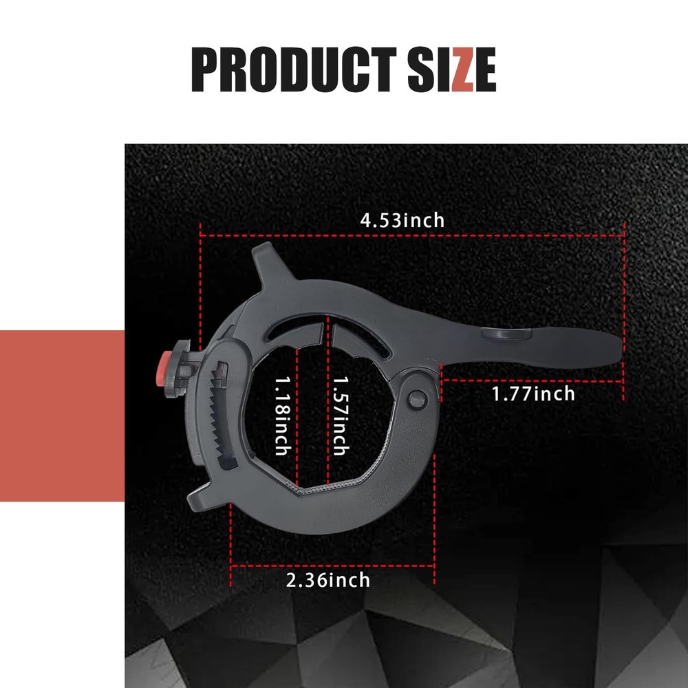 MLY 1 PC Motorcycle Cruise Control Assist, Adjustable Black