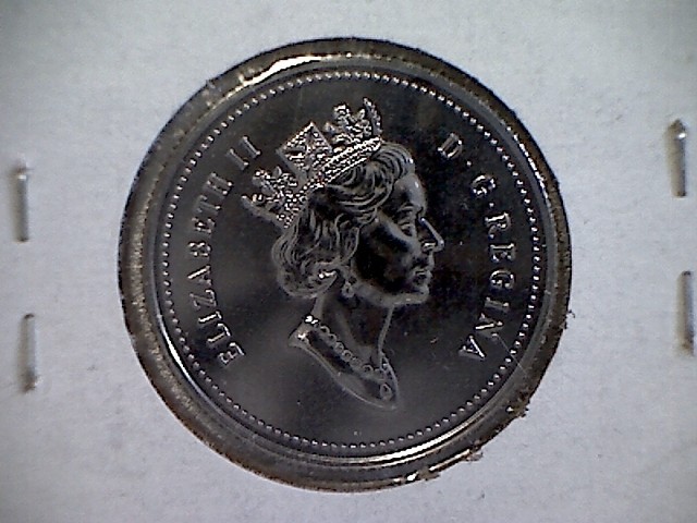 1990 Canada Unc. PL 25 Cent Coin.