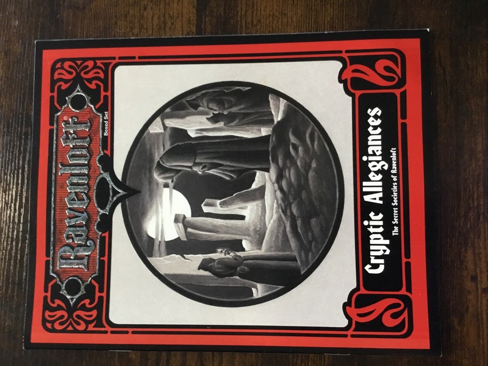 TSR Ravenloft Forbidden Lore Box Set - Comes with Map and Cards Dice missing