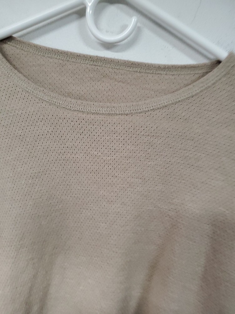 TEAM SOLDIER PECKHAM FREE FR UNDERSHIRT BASE LAYER INSULATED TAN Small Long
