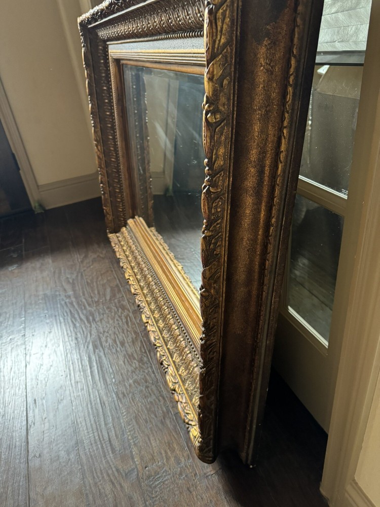 Gilded Ornate Baroque Large Vintage Wall Mirror