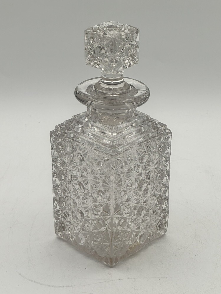 Daisy & Button Decanter Perfume EAPG 1880’s Slight Glow 10oz