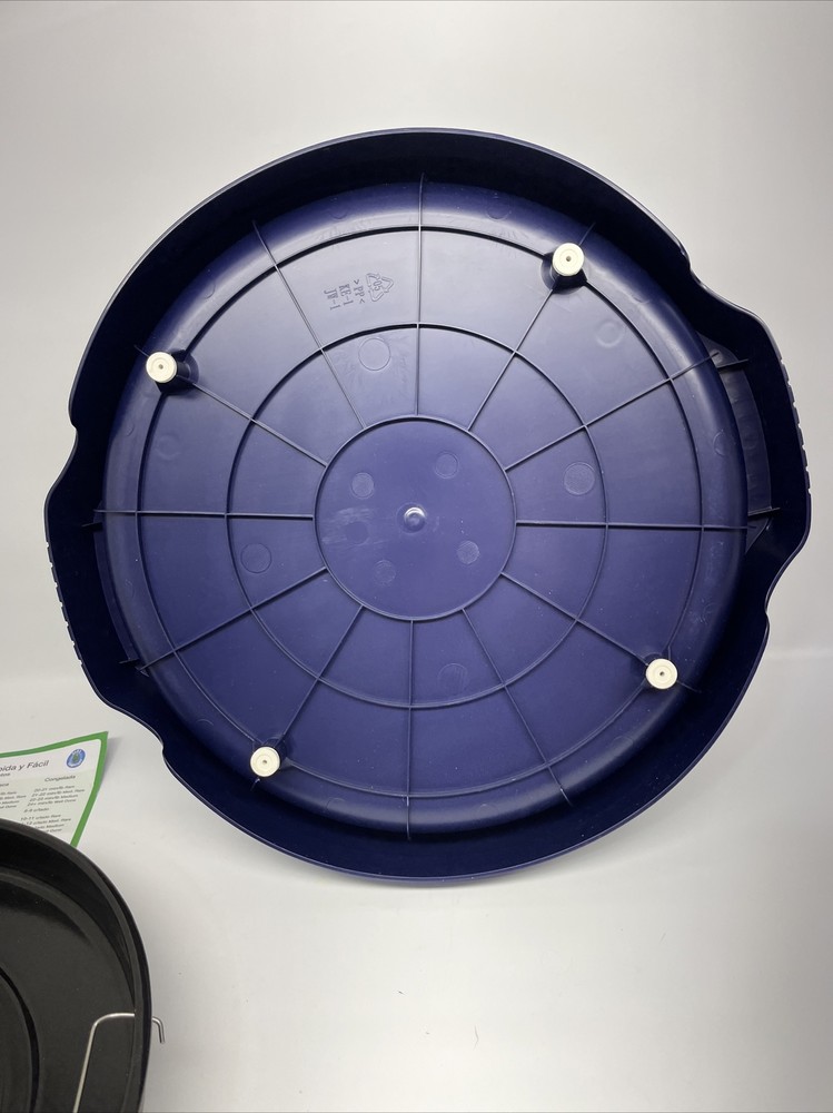 NuWave Oven Pro Plus Blue 20654 Plastic Base Pan Racks & Manual **New**