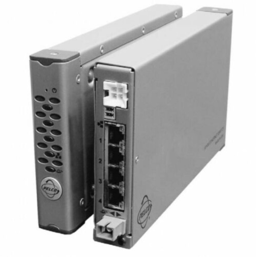 Pelco FR82041MSTR-1 4 Multimode Unmanaged Ethernet Switch (Receiver)