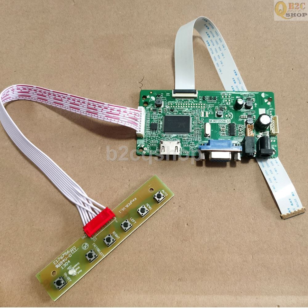 HD-MI VGA LCD Display Controller Board Kit for N173FGE-E23/N173FGE-E13 EDP panel