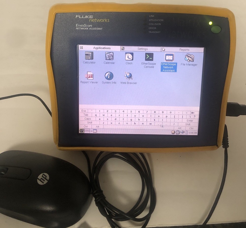 Fluke EtherScope Network Assistant-Tested Touchscreen not working,screen cracked