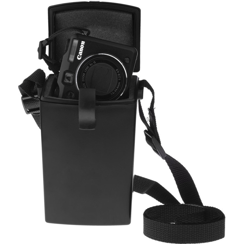 Witz Lightweight Waterproof Shutter Case with Lanyard - Black