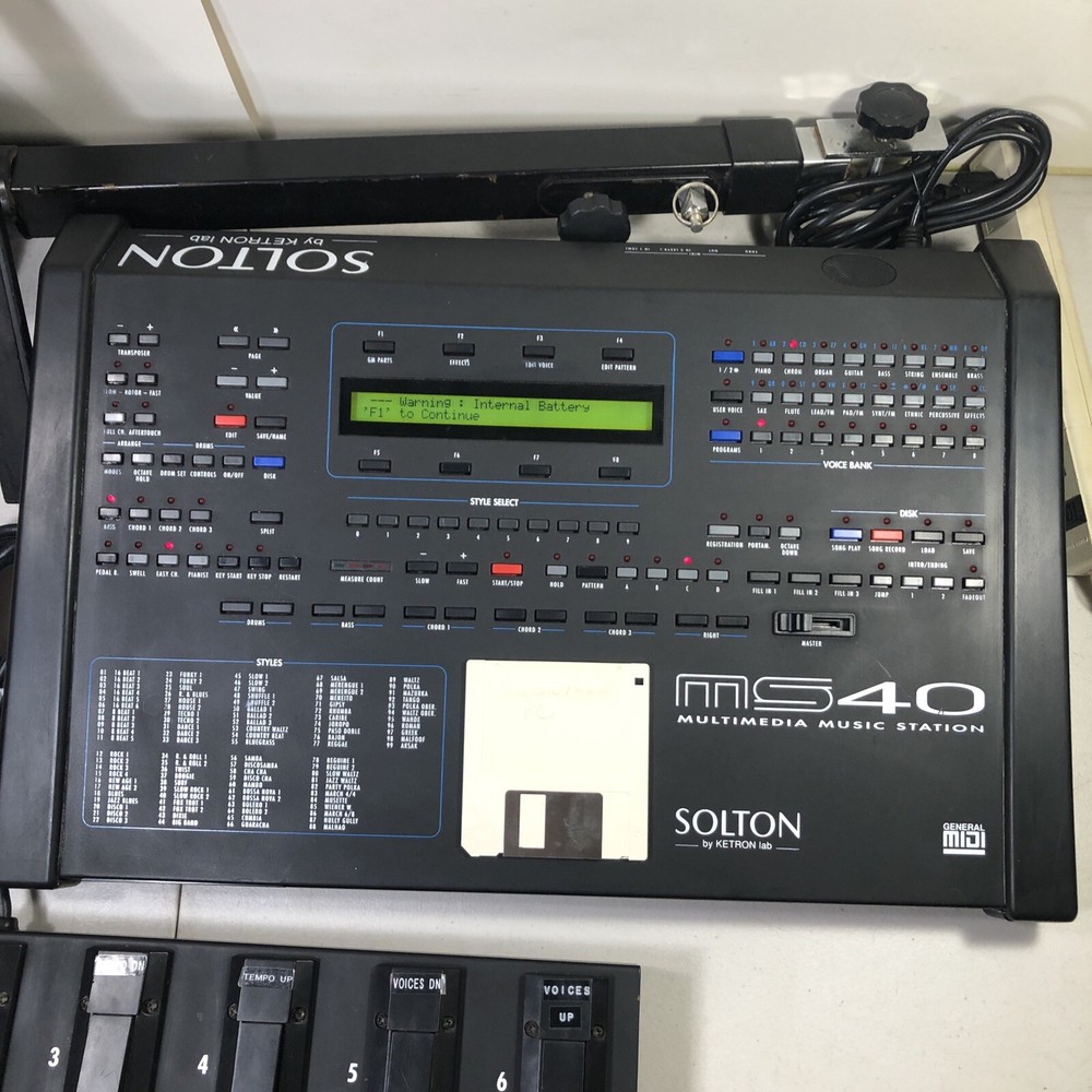 KETRON Lab Solton MS40 MIDI Module Arranger Sequencer Module Working W/ Stand