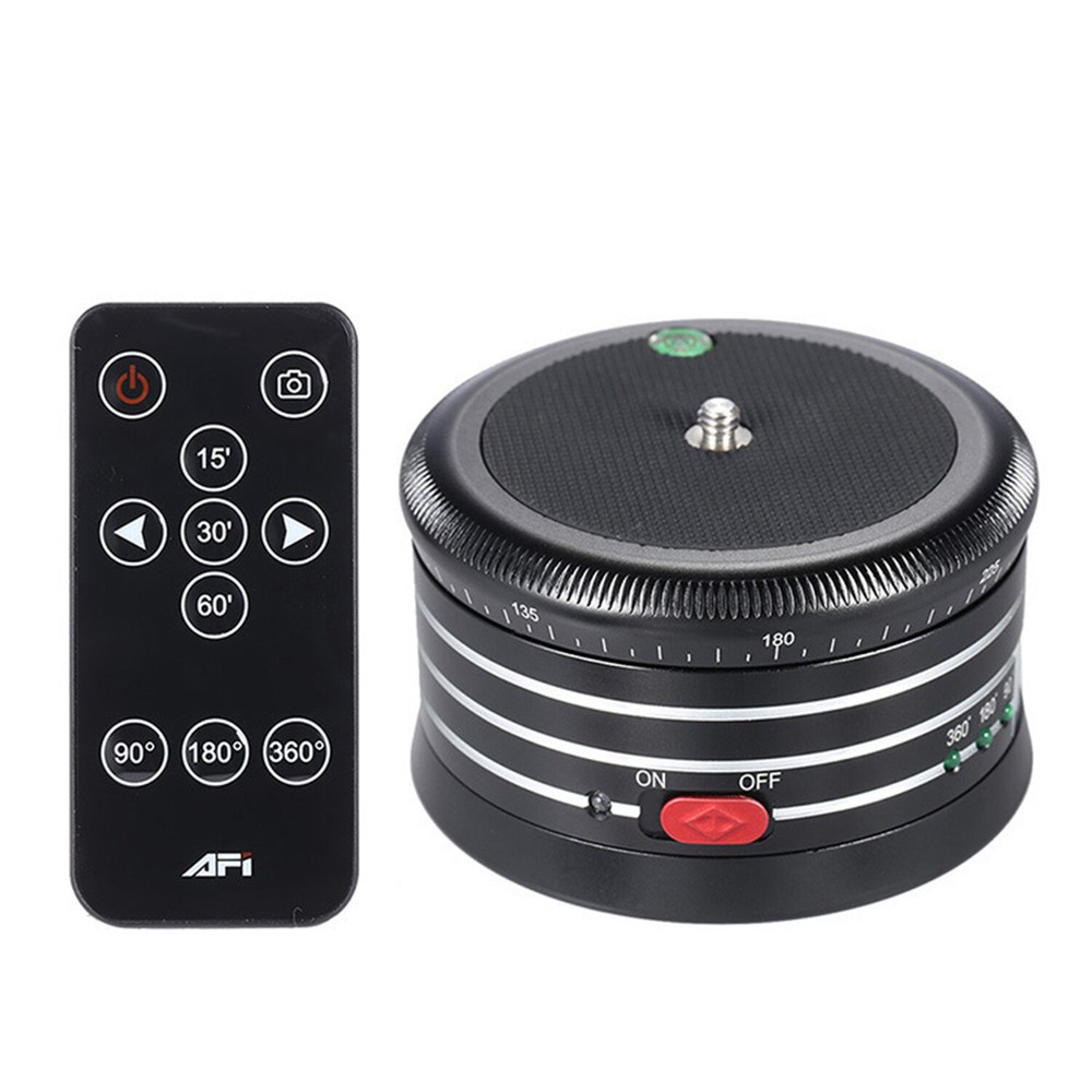360° Rotation Motorized Time-lapse Panoramic Tripod Head with Remote For Camera