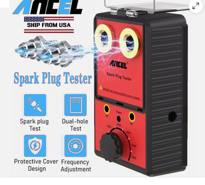 12V Spark Plug Tester Car Ignition Analyzer Dual Hole Diagnostic Tool Gasoline