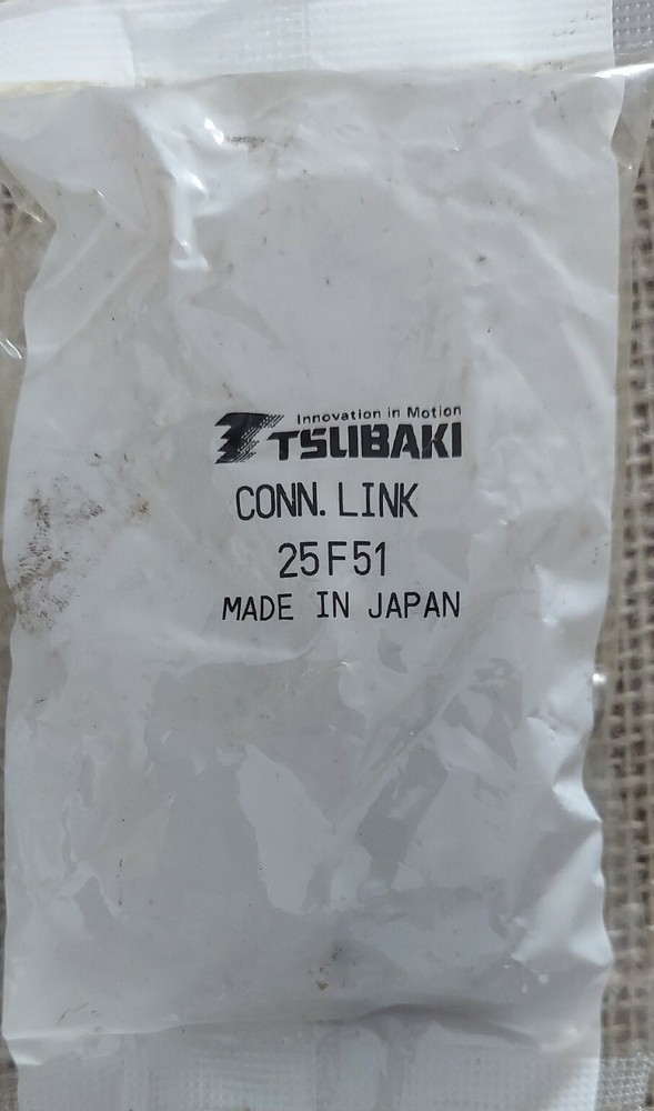 Tsubaki 25F51 Conn. Link. Roller Chain Connecting Link.