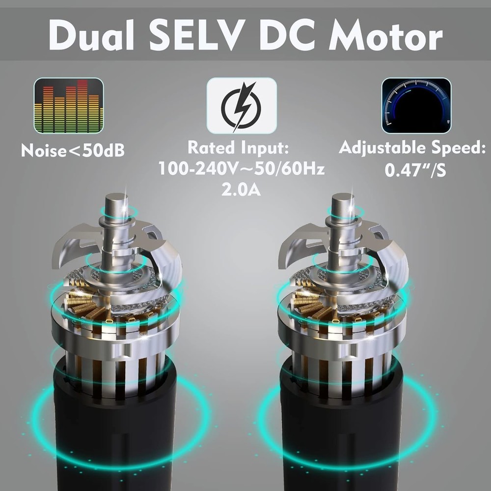 WORKPRO 48" Electric Standing Desk 500 LBS Load Capacity Work Table Workbench US