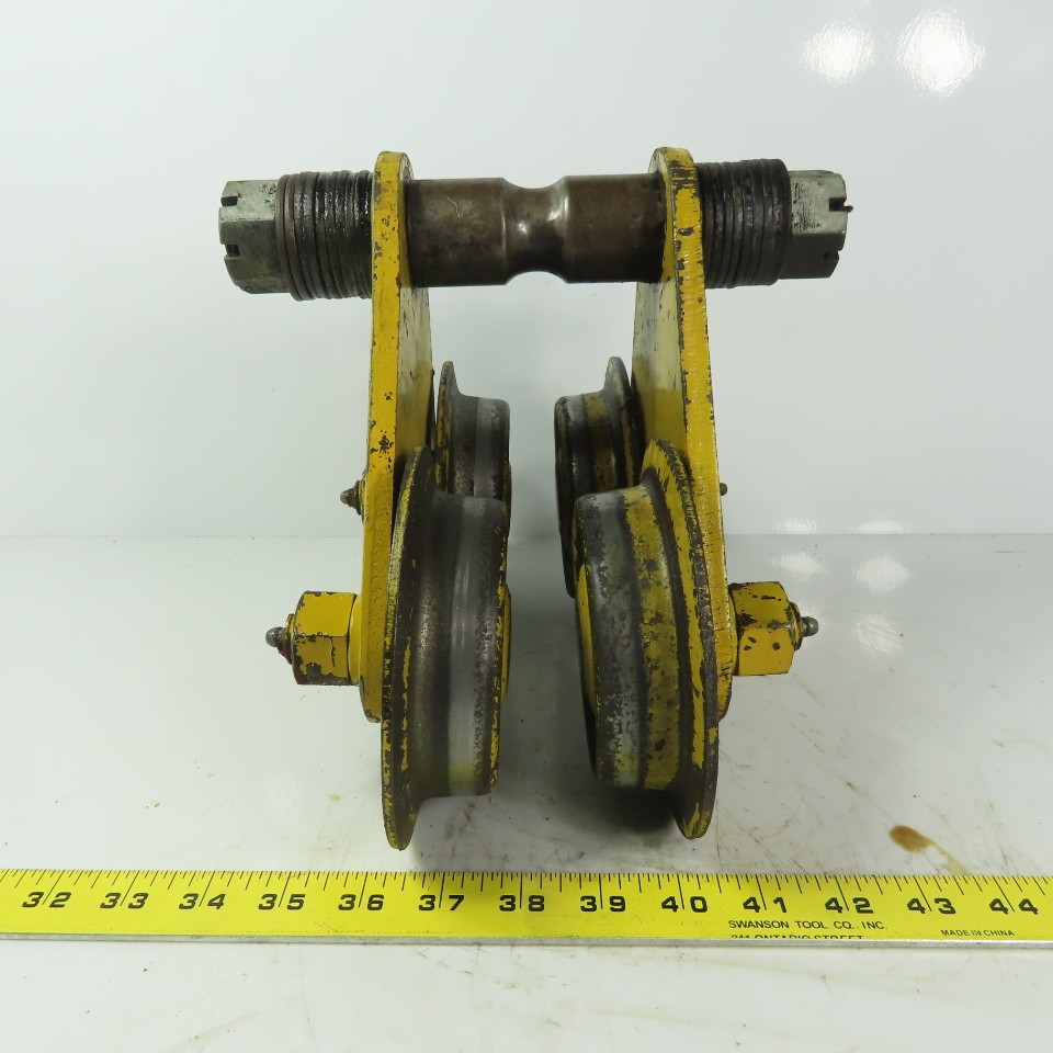 Budgit No. 82 Manual Push Pull Hoist Trolley 2" To 4-3/4" Flange 2000lb Capacity