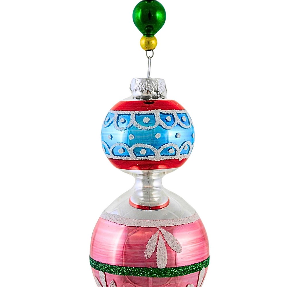 December Diamonds Pastel Sphere Tree Ornament Vintage-Looking