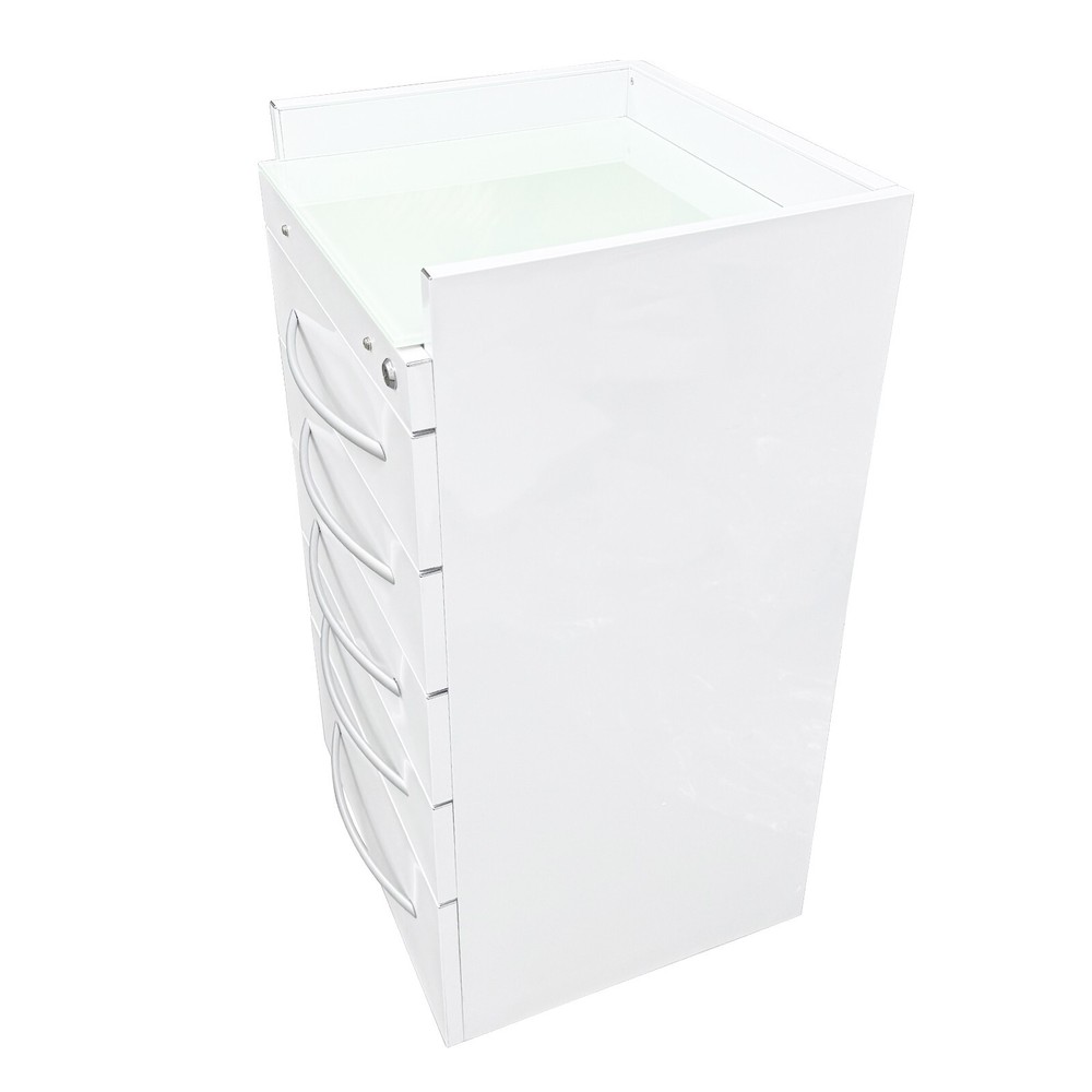 5 Drawers Versatile ABS-Structured Side Cabinet Portable Side Office Home