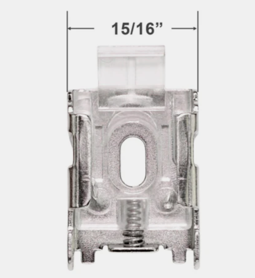 (5-PACK) LEVOLOR 1898879 SPRING-LOADED SHADE MOUNTING BRACKETS *C7