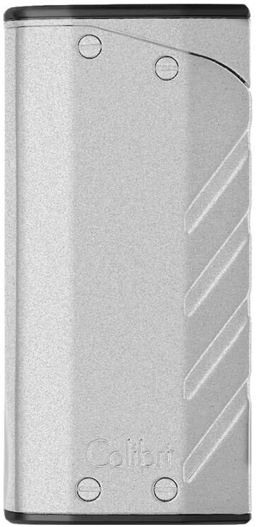 Colibri Torque Double Jet Flame Cigar Lighter - Silver - New