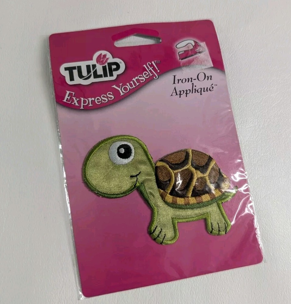 Tulip Express Yourself Iron On Applique: Turtle
