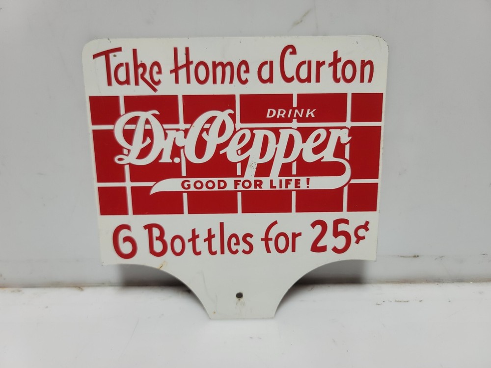 Dr Pepper Crate Sign Reproduction Double sided
