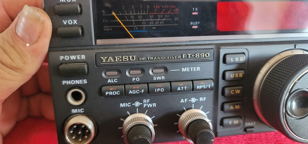 FRONT PANEL W/ CONTROLS FOR YAESU FT 890 HF TRANSCEIVER