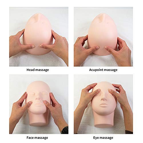 Soft-Touch Rubber Lash Practice Head - Durable & Multi-Use for Makeup Experts