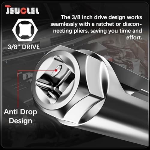 Oxygen Sensor Socket 22mm 7/8 inch, 3/8 in Drive O2 Sensor Removal Tool, 3/8"