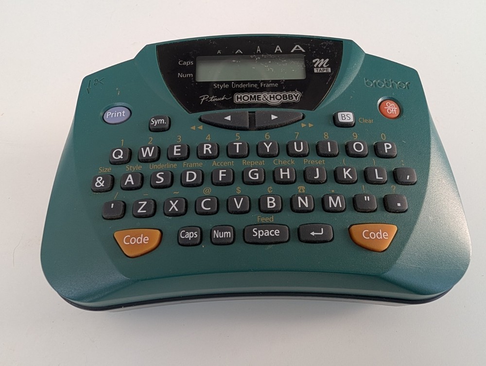 Brother PT-65 Label Thermal Printer Green P-Touch, Untested, As Is