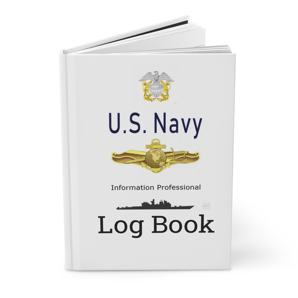 US Navy Information Professional Log Book Emblem Journal