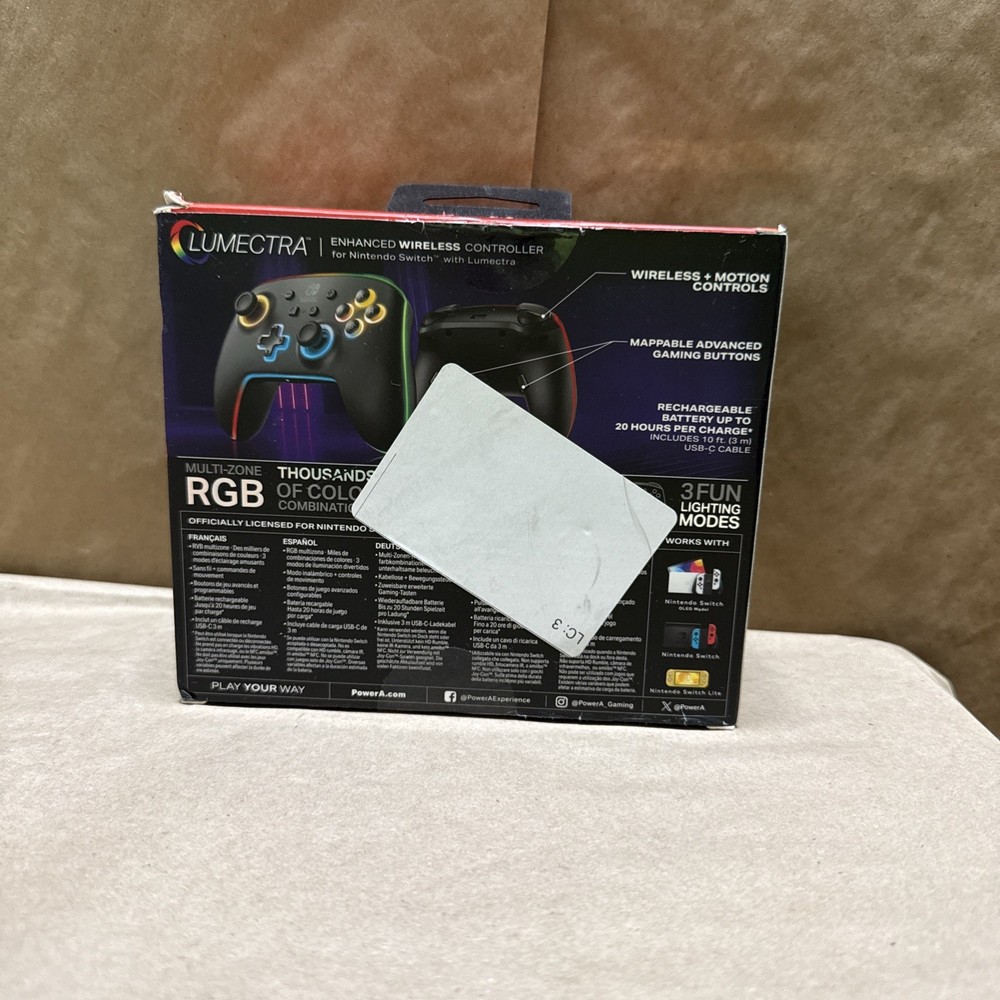 PowerA Enhanced Wireless Controller Lumectra for Nintendo Switch 2 Black LED