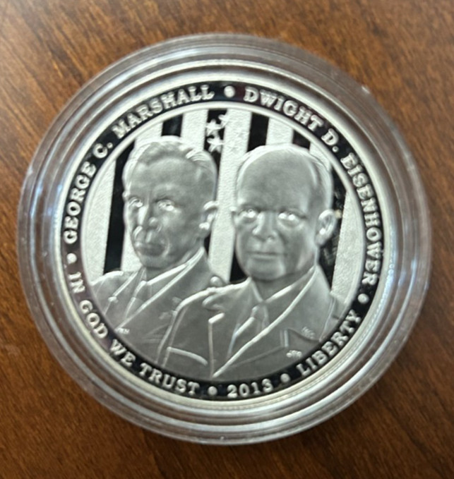 2013 P 5-star Generals Commemorative Proof Silver Dollar