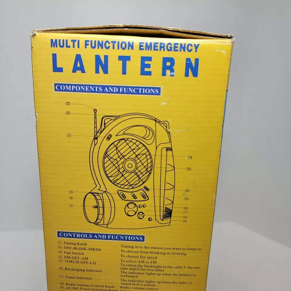 DF-8088 MULTI FUNCTIONAL EMERGENCY LANTERN=Flashlight with AM/FM