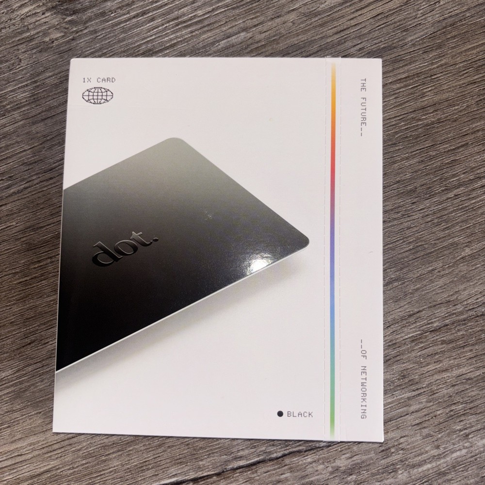 NEW Dot. Networking Card. Black