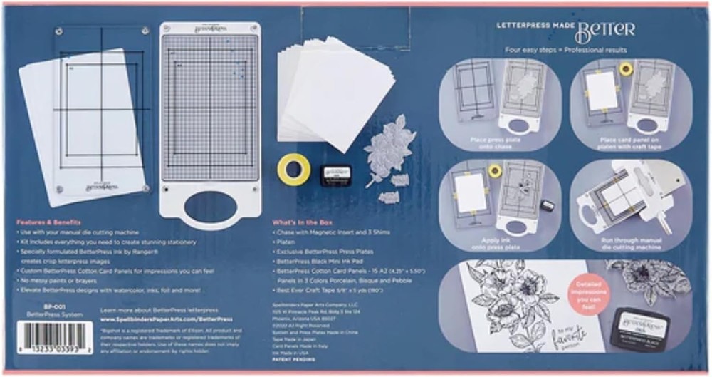 BetterPress Letterpress System for Cardmaking=