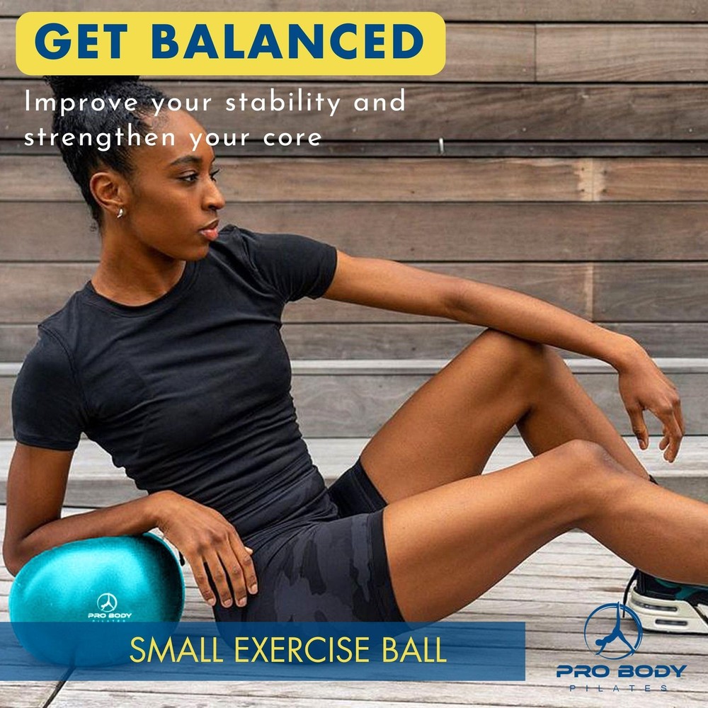 Ball 9 Inch - Small Exercise Ball for Stability, Barre, Core, Ab Workouts, Yo...