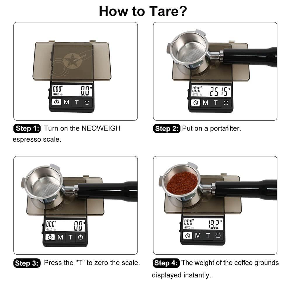 (Latest Version) Espresso Scale with Timer 1000G X 0.1G, Espresso Coffee Scale