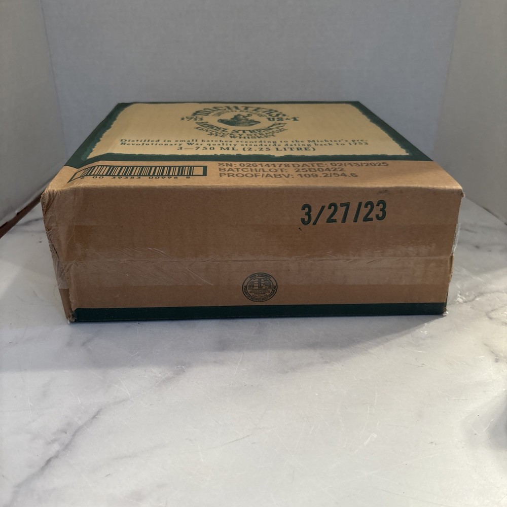 Michter's Limited Release Barrel Strength Rye- Whiskey Box w/ Insert