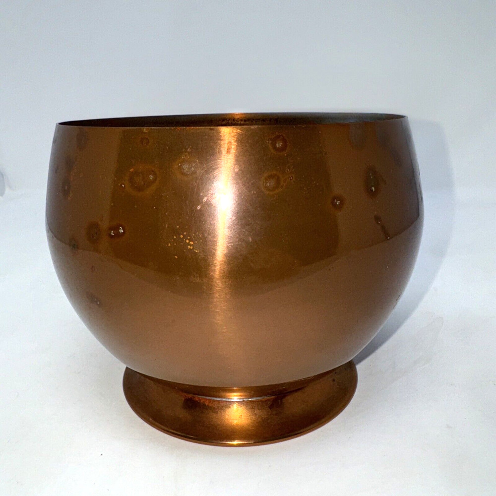 Primitive Coppercraft Guild 6" Copper Pedestal Flower Planter