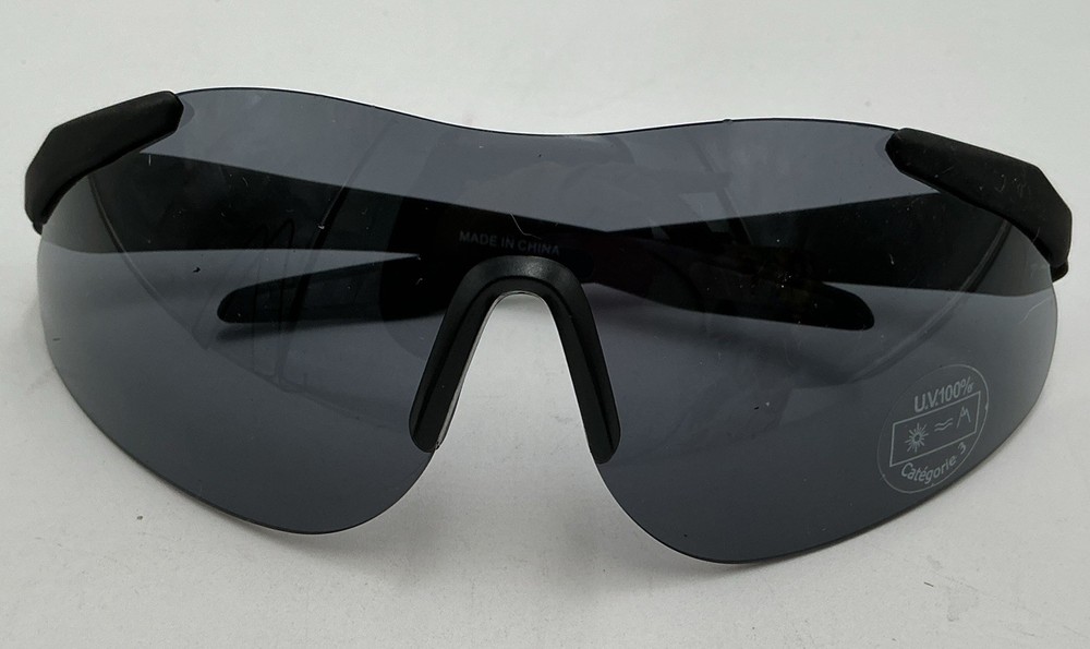 Beretta Challenge Black Glasses Polycarbonate Curved Lenses