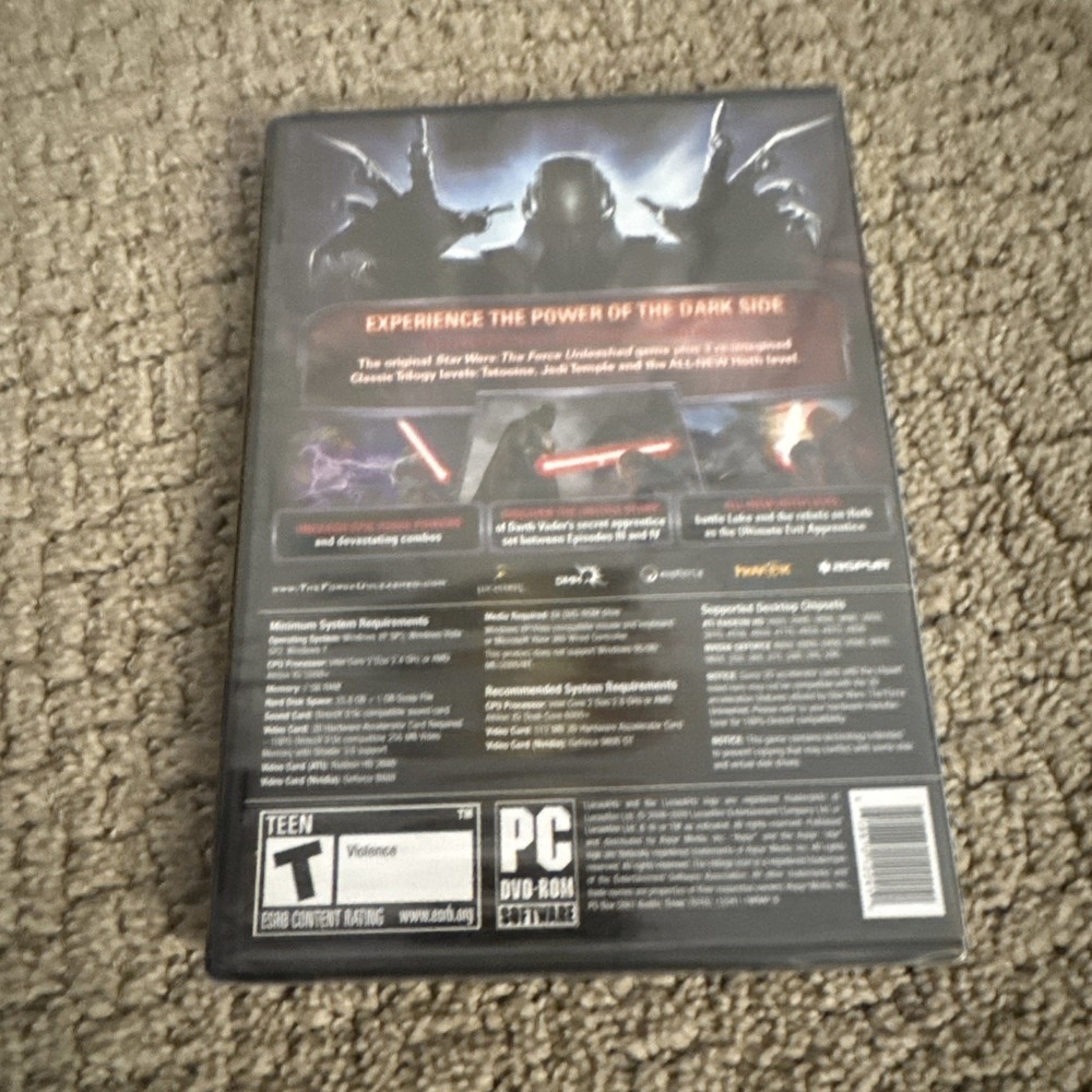 Star Wars the Force Unleashed Ultimate Sith Edition (PC, 2009) New
